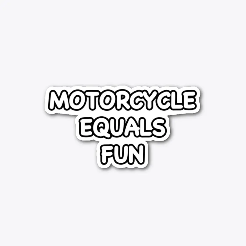 Motorcycle Equals Fun Pink